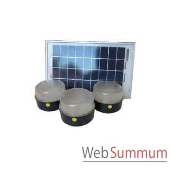 Kit solaire 5w + 3 lampes soltys Solariflex -SOL3E