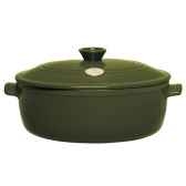 emile henry cocotte ovale 31 cm olive flame cuisine 4386