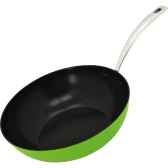 aubecq poele wok 30 cm evergreen 20 cuisine 4848