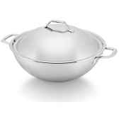 beka line wok 34 cm 2 anses couvercle tri lux cuisine 12564