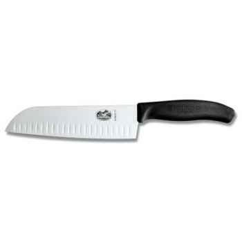 Victorinox couteau santoku lame alvéolée 17 cm noir Cuisine -11019