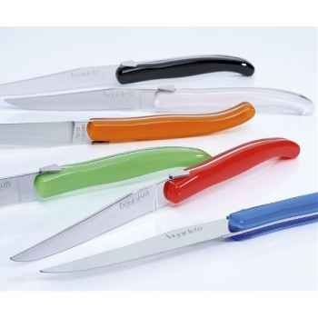 L'econome coffret de 6 couteaux de table - coloris assortis