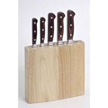 Bloc bois de 5 couteaux Cuisine -10906