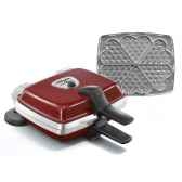 lagrange gaufrier rouge super 2 gaufres coeur cuisine 6428