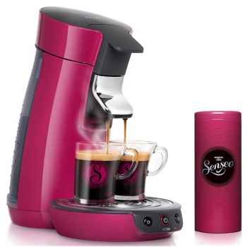 Philips cafetière senseo rose framboise - viva café pack noël 2013 Cuisine -12777