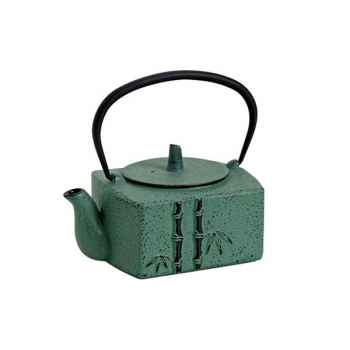 Jour de marche théière fonte 0.8l rectangulaire verte Cuisine -5804