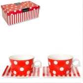 evrard paire tasse dejeuner 35 clot de 2 freshness rouge cuisine 9823