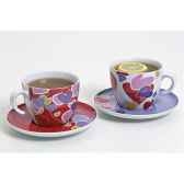 tognana coffret de 2 paires tasses dejeuner my heart cuisine 11534