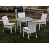 ensemble villalba 80 1 table 2 chaises coussins rayes beige exklusive hevea 10114 3663141
