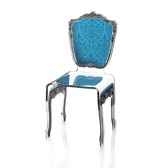 chaise baroque bleue acrila 0003