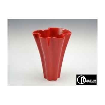 amelie vase feston rouge 35cm Edelweiss -B5760