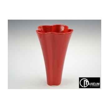 amelie vase feston rouge 45cm Edelweiss -B5762