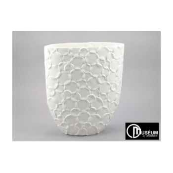 audace vase blanc 40cm Edelweiss -B8048