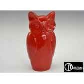 statue carat hiboux rouge 39cm x2 edelweiss b8173