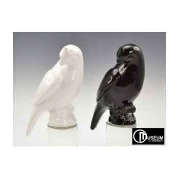 statue papagaio perroquet bl/noir  Edelweiss -B8174