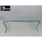 table basse verre transparent edelweiss c7567