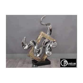 statue design argent/chrome Edelweiss -C8089