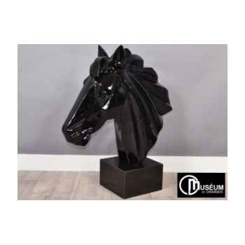 Objet décoration illusion tête cheval design Edelweiss -C8852