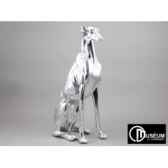 levrier statuette chien argent 77c edelweiss c8892