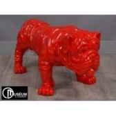 objet decoration playfubulldog rouge 77cm edelweiss c9102