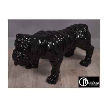 Objet décoration playful bulldog noir 77cm Edelweiss -C9104