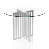 table contemporaine barreau blanche acrila 0034