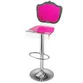 tabouret baroque rose acrila 0021