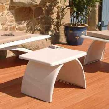 Table basse design blanche Art Mely - AM13
