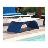 table basse design bleue blanche art mely am16