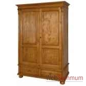 armoire droite 2 portes 2 tiroirs 1 2 penderie 1 2 etagere antic line t102