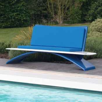 Banc design Vagance bleu, blanc Art Mely - AM22