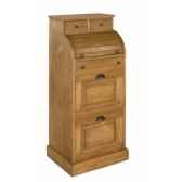 secretaire a cylindre poignees coquilles boutons fer antic line cd132