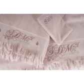 drap de bain romantique petale de rose 100 x 140 antic line dec8110