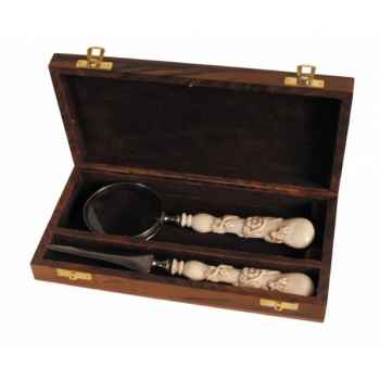 Coffret loupe et coupe papier Antic Line -Dec6971