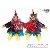 lot de 2 sac clown 32cm b 31488