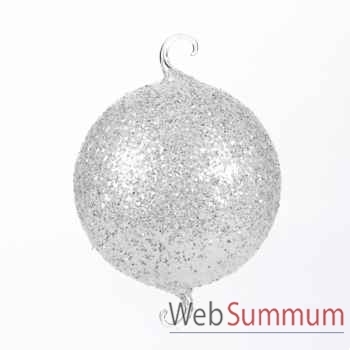 Lot de 2 boule de noël 8cm -P 16773