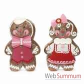 couple bonhomme pain d epice 35cm tr 10123