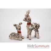 lot de 2 statue renne 413cm y 31429