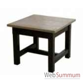 table a cafe mandalay black rustic oak 140x80x h50 cm kingsbridge ta2002 30 12