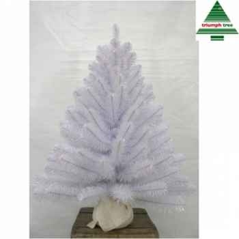 X-mas tree w/burlap icelandic pine iridesc. h90d66 white tips 106 Edelman -390038