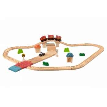 Circuit rails + routes Plan Toys -6608