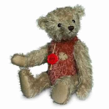 Ours teddy bear vintage beige-rouge 30 cm Hermann -16628 3