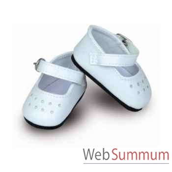 Chaussures à bride coloris blanc taille 34 cm Petitcollin -603402