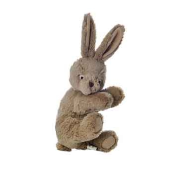 Lapin couché caramel 25 cm - beige Les Petites Marie -RET0LAPCCAR