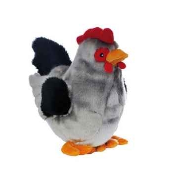 Peluche poule grisette, 25 cm-grise Les Petites Marie -RET0POUGRI