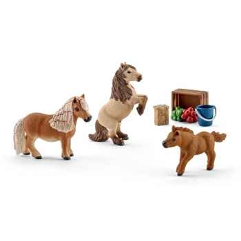 Figurine famille de mini-shetlands schleich -41432