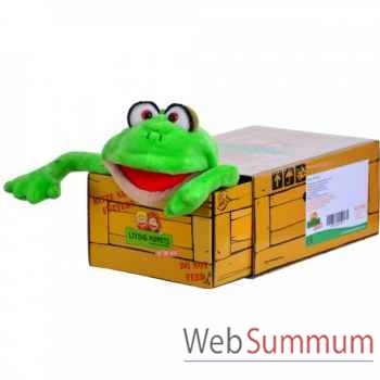 Marionnette à main en boite grenouille teichmeister Living Puppets -W729