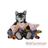 marionnette le loup et les trois petits cochons the puppet company pc003402