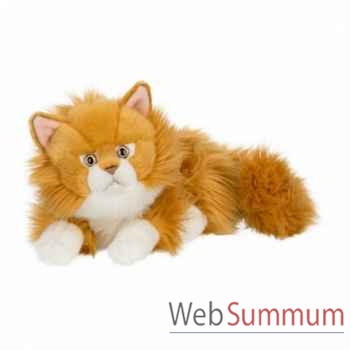 Peluche anna club plush chat roux à longs poils couché - 25 cm ACP -28179019