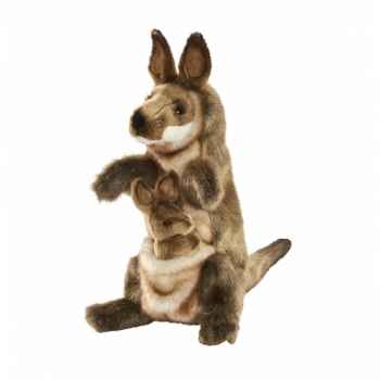 Kangourou marionnette peluche à main35cm anima -4026